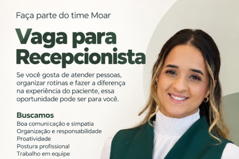 Empresa de Pedro Leopoldo abre vaga para recepcionista