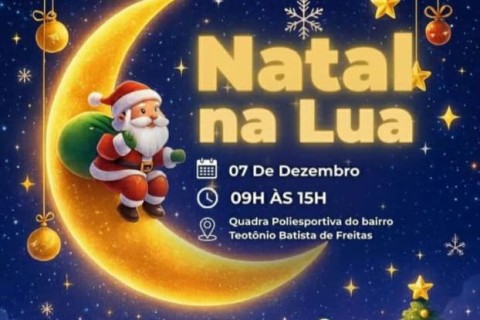 Bairro Teotônio Batista se prepara para o 4º Natal na lua com lazer, solidariedade e espírito natalino