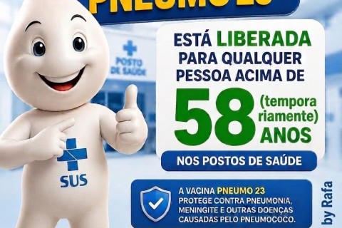 Informação falsa sobre vacina Pneumo 23 circula nas redes e leva moradores a postos de saúde de Pedro Leopoldo