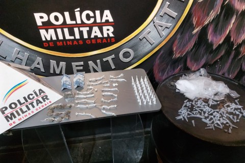 Homem é preso por tráfico de drogas após tentativa de fuga em Pedro Leopoldo