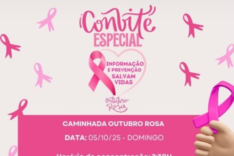 Caminhada Outubro Rosa  promove conscientização em Pedro Leopoldo