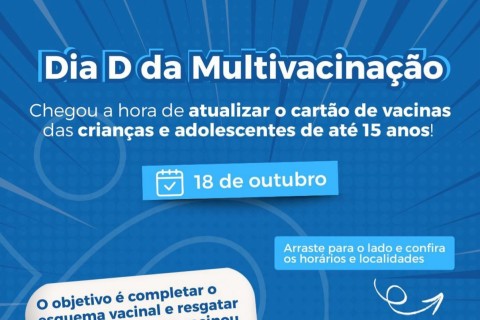 Pedro Leopoldo realiza Dia D da Multivacinação neste sábado (18)