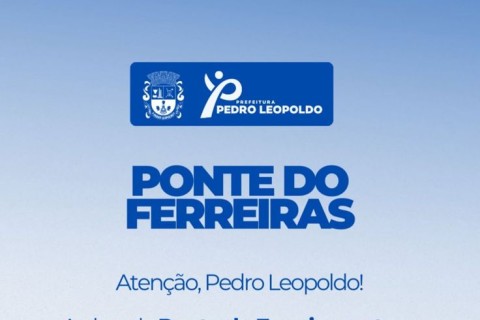 Interdição total marca fase final das obras em Pedro Leopoldo