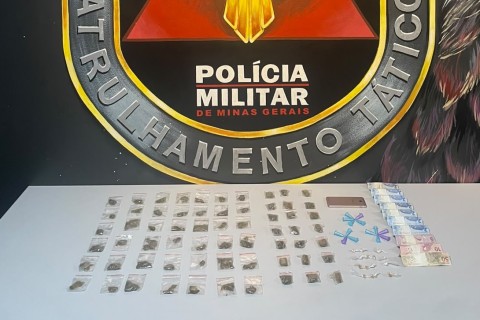 Mulher é presa com drogas durante operação da Polícia Militar em Pedro Leopoldo