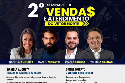 Matozinhos recebe 2º Seminário de Vendas e Atendimento do Vetor Norte em novembro
