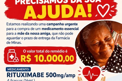 Campanha busca arrecadar R$ 10 mil para tratamento de Dora Lopes Ferreira