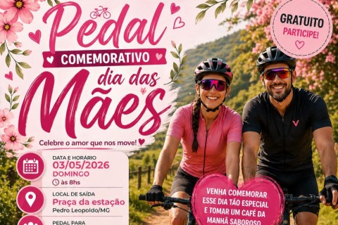 Grupo “Pedal Só Delas” promove pedal em homenagem ao Dia das Mães em Pedro Leopoldo
