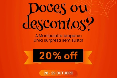 Manipulatta oferece 20% de desconto em promoção especial de Halloween