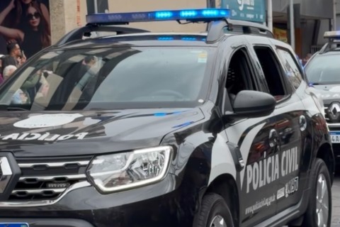 Polícia Civil conduziu homem após denúncia de apoio político com uso de som durante eleição