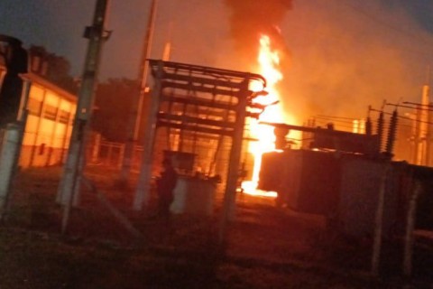 Incêndio em vegetação atinge subestação de energia em Pedro Leopoldo