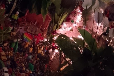Presépio tradicional há mais de 30 anos é aberto à visitação no bairro São Geraldo