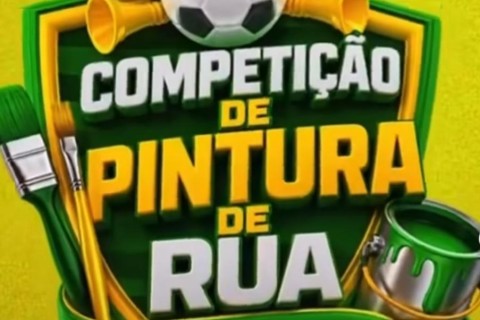 Competição incentiva pintura de ruas e resgata tradição da Copa do Mundo em Pedro Leopoldo